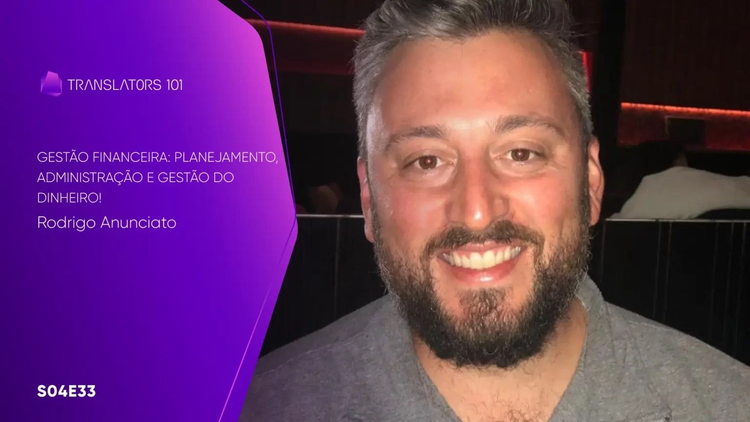 S04E33 — Gestão Financeira: Planejamento, administração e gestão do dinheiro — Rodrigo Anunciato